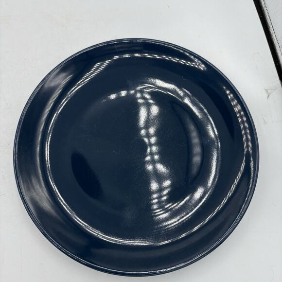 Ikea Salad Plates 8.25" 15199 Fargrik Royal Blue Luncheon Lot Set of 4 - Picture 5 of 13